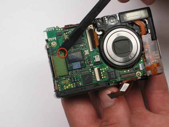 Canon PowerShot SD450 Flash Bulb: step 12, image 1 of 1