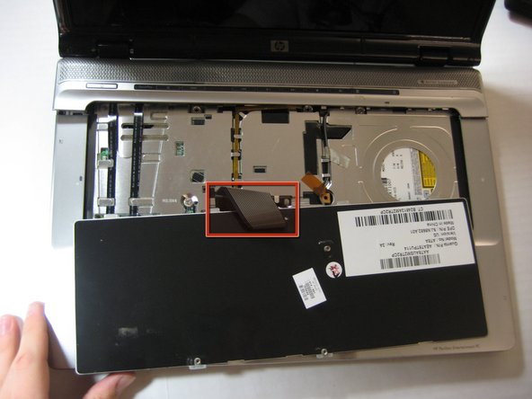 HP Pavilion dv6000 Keyboard Replacement: step 3, image 2 of 2