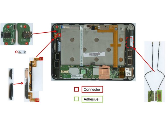 Kindl Fire HD, Further removal of components: step 4, image 3 of 3
