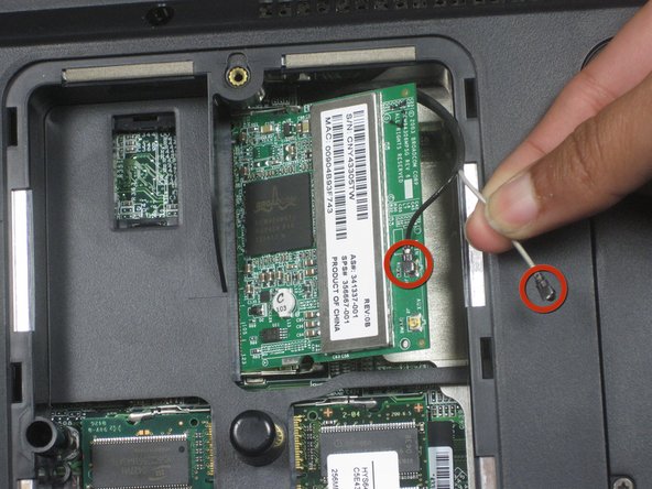 HP Pavilion ZD7000 Wi-Fi Card Replacement: step 4, image 1 of 2