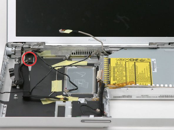 PowerBook G4 Aluminum 12" 867 MHz Clutch Cover Replacement: step 49, image 1 of 1