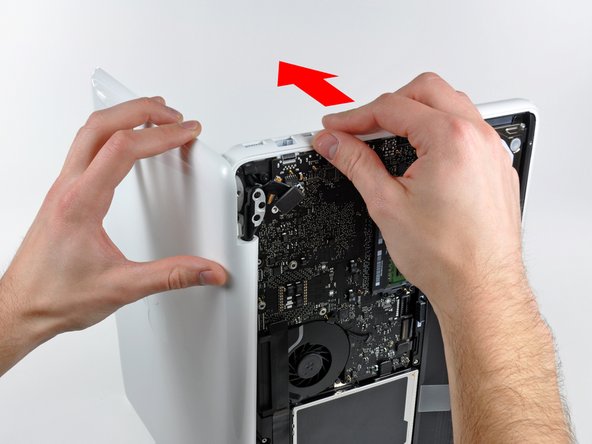 MacBook Unibody Model A1342 Rear Display Bezel Replacement: step 13, image 1 of 2