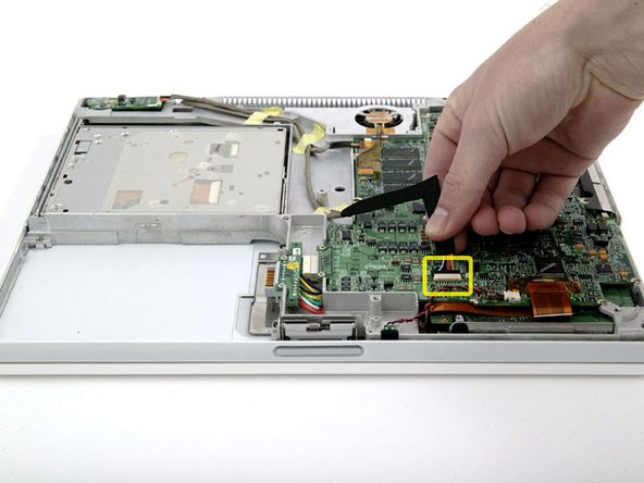 iBook G4 14" 933 MHz-1.33 GHz RJ-11 Board Replacement: step 25, image 1 of 1