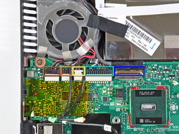 HP Mini 1000 Motherboard Replacement: step 34, image 1 of 2