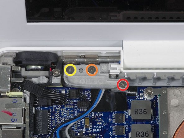 MacBook Core 2 Duo Left Hinge Mount Replacement: step 13, image 1 of 1