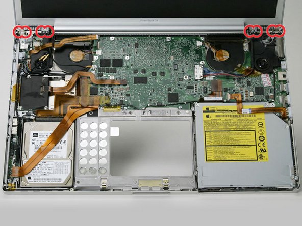 PowerBook G4 Aluminum 17" 1-1.67 GHz Clutch Hinges Replacement: step 16, image 1 of 1