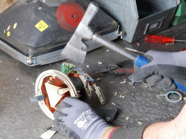 CRT Monitor Disassembly: step 7, image 1 of 2