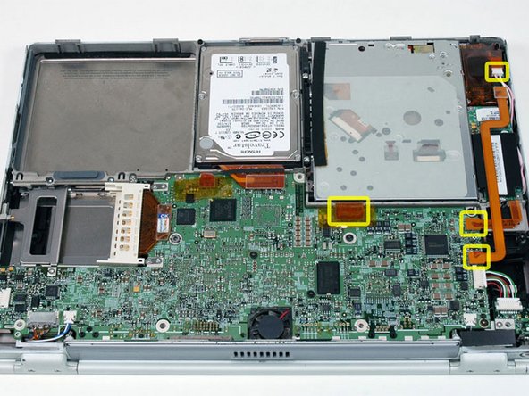 PowerBook G4 Titanium DVI PRAM Battery Replacement: step 3, image 1 of 1