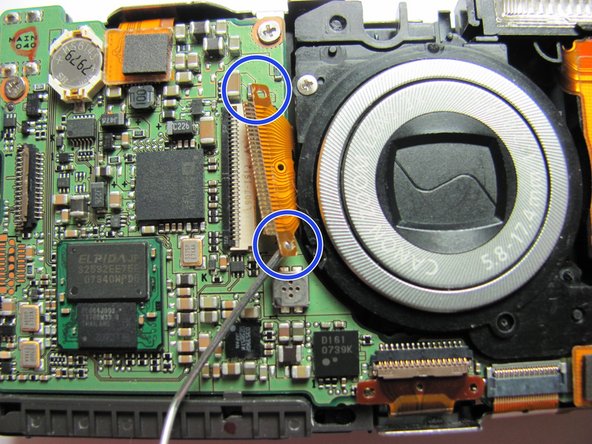 Canon Powershot SD750 Motherboard Replacement: step 16, image 2 of 2