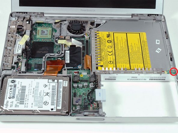 PowerBook G4 Aluminum 12" 1-1.5 GHz DC-In Board Replacement: step 25, image 1 of 1