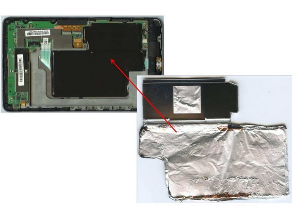 Asus Google Nexus 7, Removal of EMI shields and mainboard: step 4, image 1 of 2