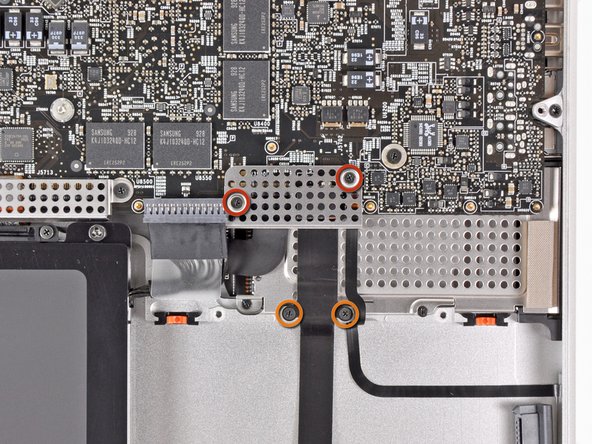 MacBook Pro 17" Unibody Hard Drive Cable Replacement: step 8, image 1 of 2