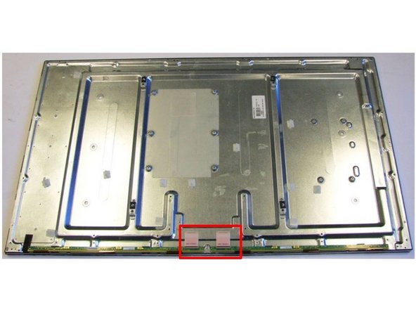 Toshiba 48L1443DG TV set, Removal of Liquid Crystal Display (LCD) 2/2: step 5, image 1 of 3