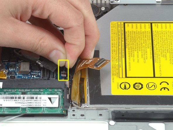 MacBook Core Duo Optical Drive Replacement: step 17, image 1 of 1