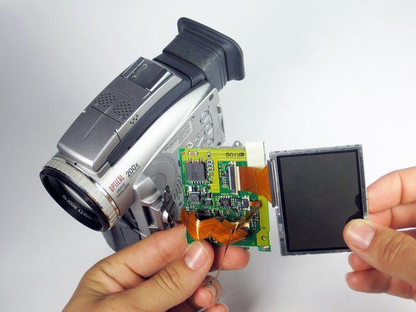 Canon Optura 100MC LCD Screen and Glass Screen Replacement: step 11, image 2 of 2