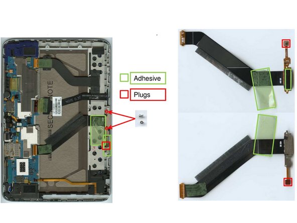 Samsung Galaxy Note 10.1, Removal of Dock-Connector: step 9, image 1 of 1