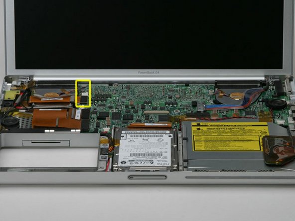 PowerBook G4 Aluminum 15" 1-1.5 GHz Left Fan Replacement: step 15, image 1 of 1