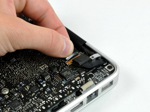 MacBook Unibody Model A1278 Microphone Replacement: step 22, image 1 of 2