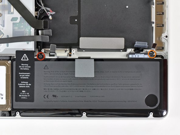 MacBook Pro 13" Unibody Early 2011 Upper Case Replacement: step 20, image 1 of 1