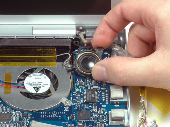 MacBook Pro 15" Core Duo Model A1150 Speakers Replacement: step 14, image 1 of 1
