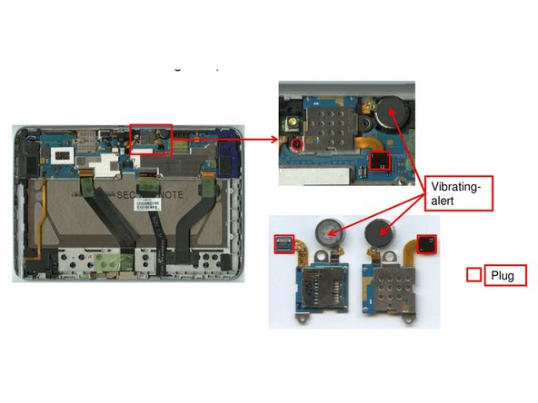 Samsung Galaxy Note 10.1, Removal of Micro-SD-Card-Reader and Vibrating-Alert-Unit: step 4, image 1 of 1