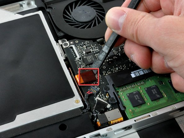 MacBook Pro 15" Unibody Late 2008 and Early 2009 Subwoofer & Right Speaker Replacement: step 8, image 1 of 1