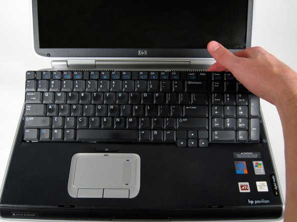 HP Pavilion zd8000 Keyboard Replacement: step 5, image 1 of 2