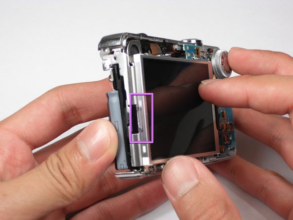 Sony Cyber-shot DSC-W55 LCD Screen Replacement: step 14, image 1 of 3