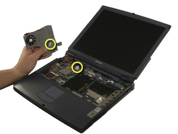 Sony VAIO PCG-933A Thermal Paste Replacement: step 14, image 2 of 2