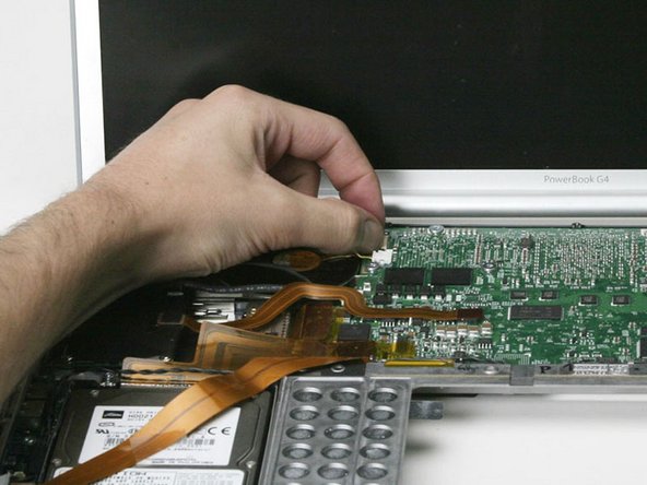 PowerBook G4 Aluminum 17" 1-1.67 GHz DC-In Board Replacement: step 17, image 1 of 1