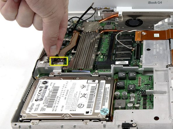 iBook G4 14" 1.42 GHz Inverter/AirPort Cables Replacement: step 40, image 1 of 1