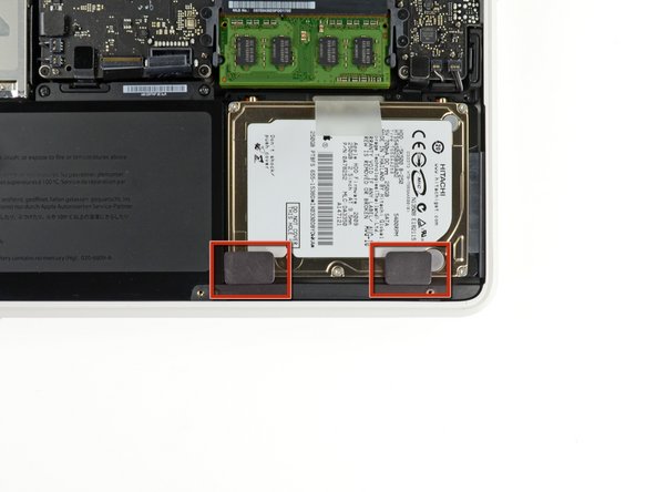 MacBook Unibody Model A1342 Hard Drive Replacement: step 6, image 2 of 3