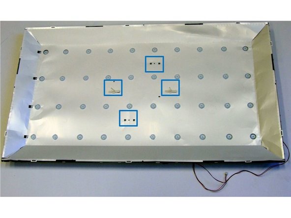Hisense LTDN40K220WSEU TV set, Removal of Backlights (LED): step 6, image 1 of 3