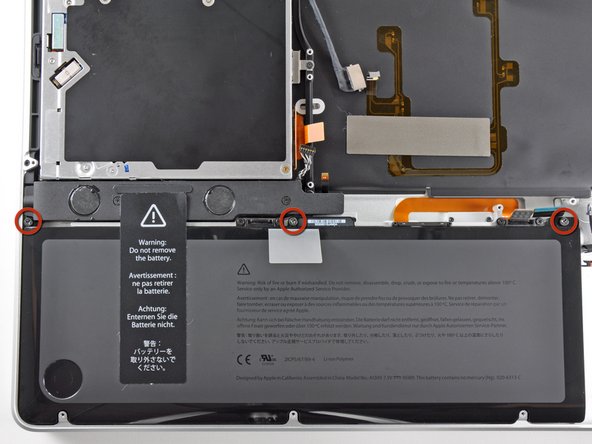 MacBook Pro 17" Unibody Upper Case Replacement: step 33, image 1 of 2