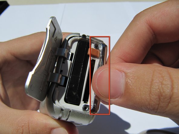 Kodak EasyShare LS743 Battery Door Replacement: step 4, image 2 of 3