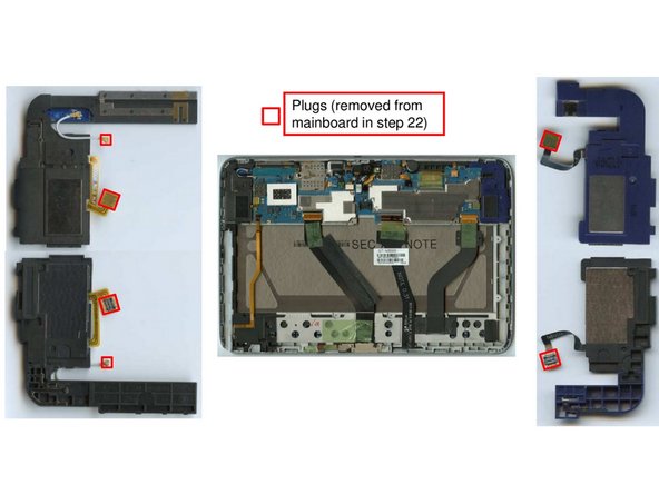 Samsung Galaxy Note 10.1, Removal of Speakers: step 10, image 1 of 1