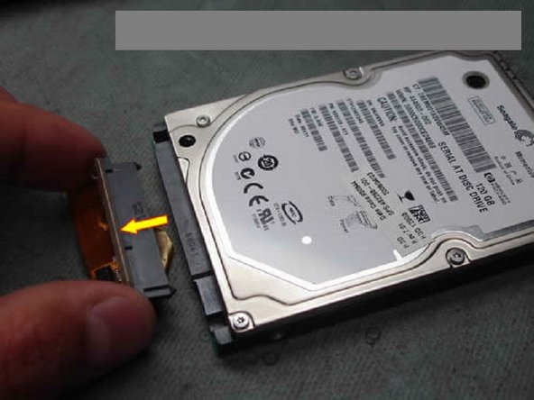 HP Pavilion dv6000 Hard Drive Replacement: step 4, image 1 of 2