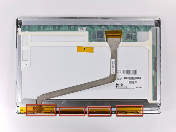 PowerBook G4 Aluminum 17" 1-1.67 GHz Front Display Bezel Replacement: step 26, image 1 of 1