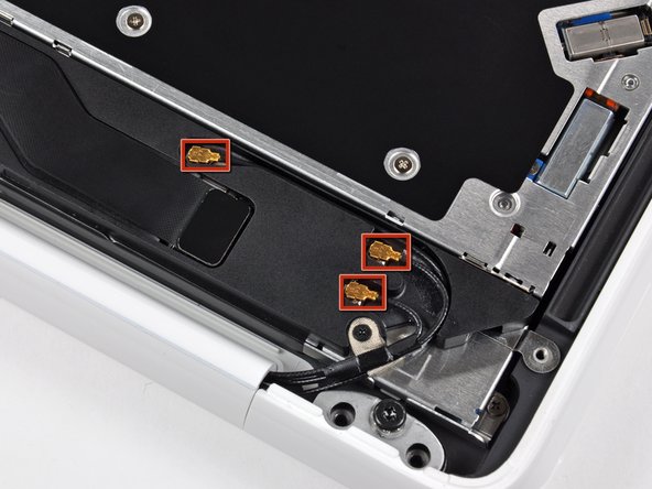 MacBook Unibody Model A1342 Upper Case Replacement: step 29, image 1 of 3