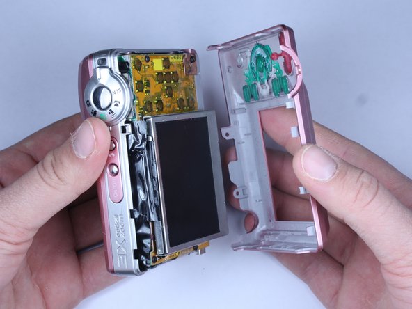 Disassembling Kodak Easyshare C813 Front Cover: step 8, image 2 of 3