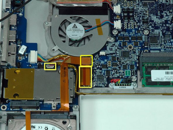 MacBook Pro 17" Models A1151 A1212 A1229 and A1261 ExpressCard Cage Replacement: step 17, image 1 of 1