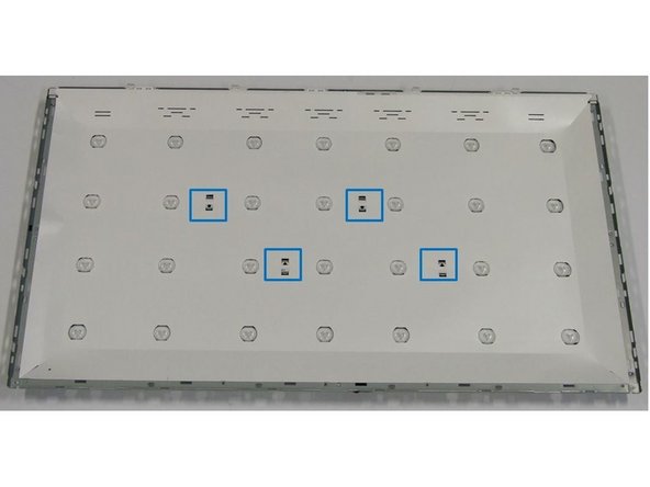 Samsung UE32H6470SSXZG TV set, Removal of Backlights (LED): step 8, image 1 of 3