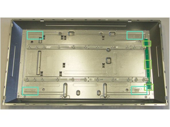 Panasonic TX-32AW304 TV set, Removal of Backlights (LED): step 6, image 2 of 3