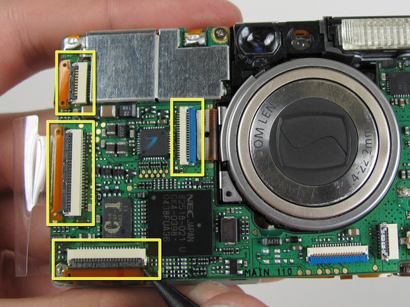 Canon PowerShot S500 Logic Board Replacement: step 18, image 1 of 2