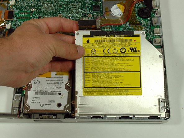 PowerBook G4 Aluminum 15" 1.67 GHz Optical Drive Replacement: step 16, image 1 of 1