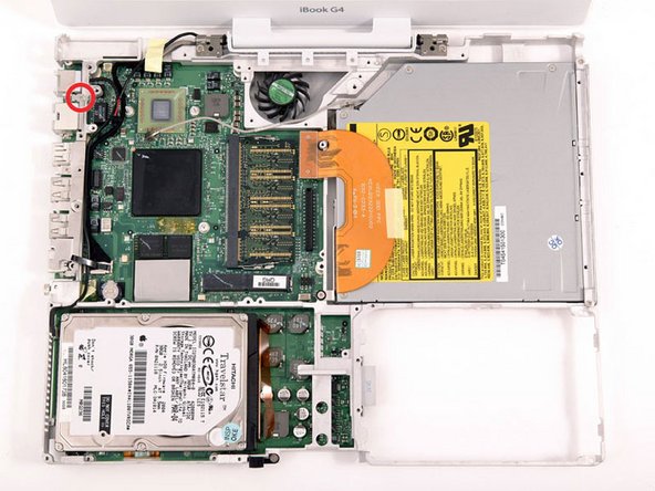 iBook G4 12" 800 MHz-1.2 GHz Logic Board Replacement: step 48, image 1 of 1