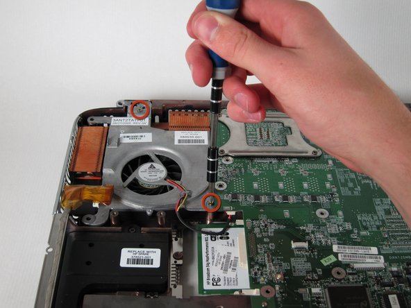 HP Pavilion zd8000 Base Fans Replacement: step 36, image 1 of 1