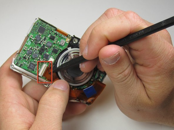 Canon Powershot SD550 Zoom Lens Assembly Replacement: step 14, image 1 of 3