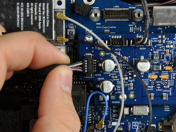 iMac Intel 20" EMC 2133 and 2210 Audio Board Replacement: step 14, image 1 of 1