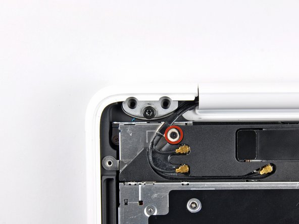 MacBook Unibody Model A1342 Rear Display Bezel Replacement: step 7, image 1 of 1